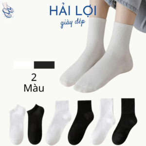 [combo 10] tất vớ nam nữ cổ cao trơn Êm Ái dày dặn thoáng khí
